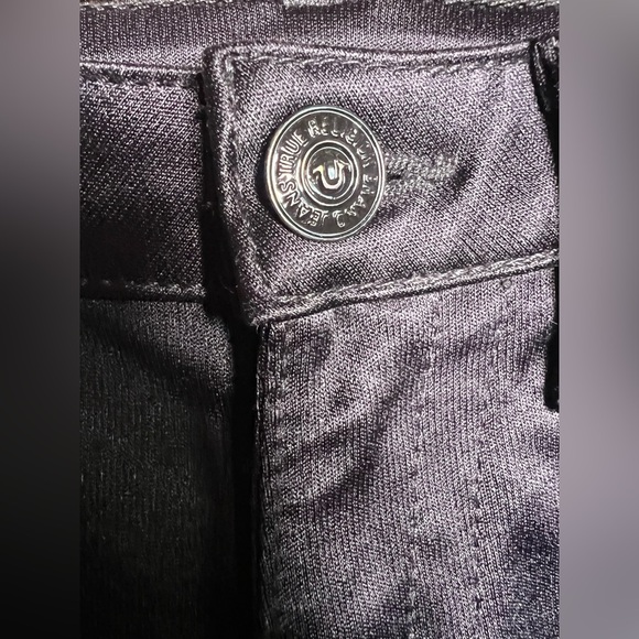 True Religion Vintage satin shiny Capris. Size 32 - Picture 4 of 13